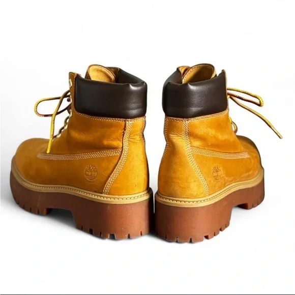 Timberland Women’s Waterproof Platform Boot Size 8.5 Wheat Colour - Picture 2 of 7